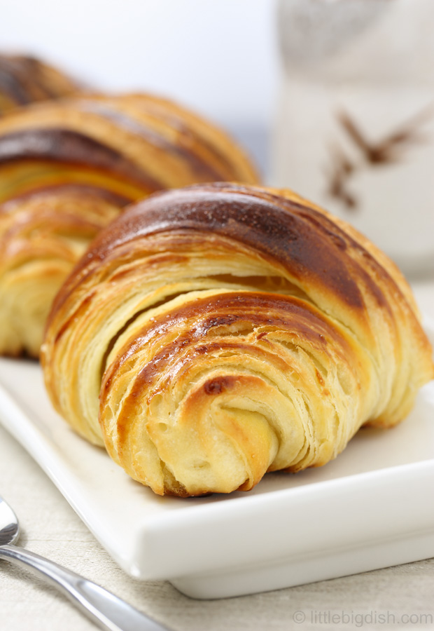Tartine croissant recipe. These homemade croissants are one of the best croissants there are. They use sourdough starter which add deep flavor and amazing taste. Making these croissants takes a bit of time, but it's well worth it.