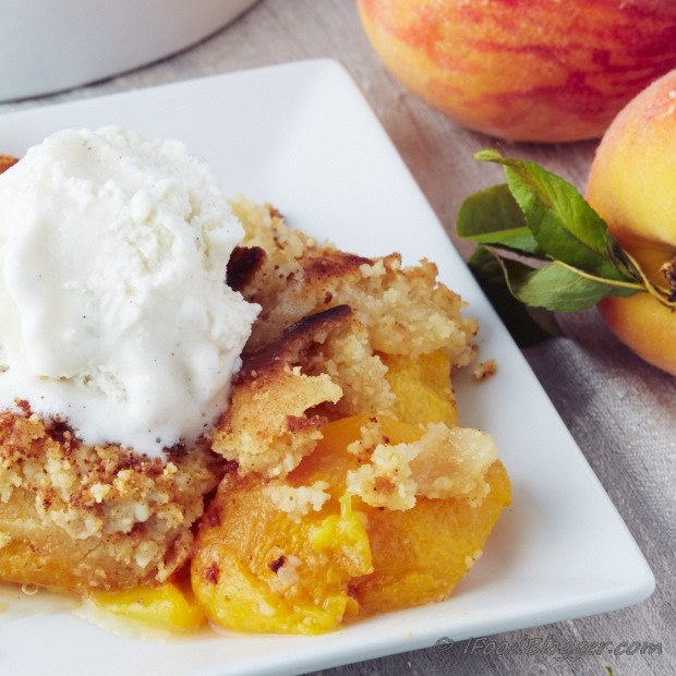 Fresh Peach Dump Cake From Scratch i, Food Blogger