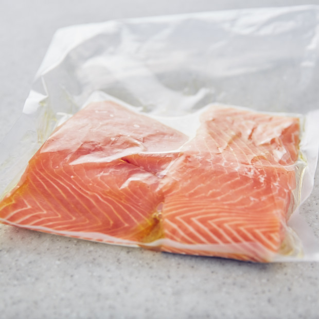 Sous Vide Salmon Cooked to Perfection i FOOD Blogger