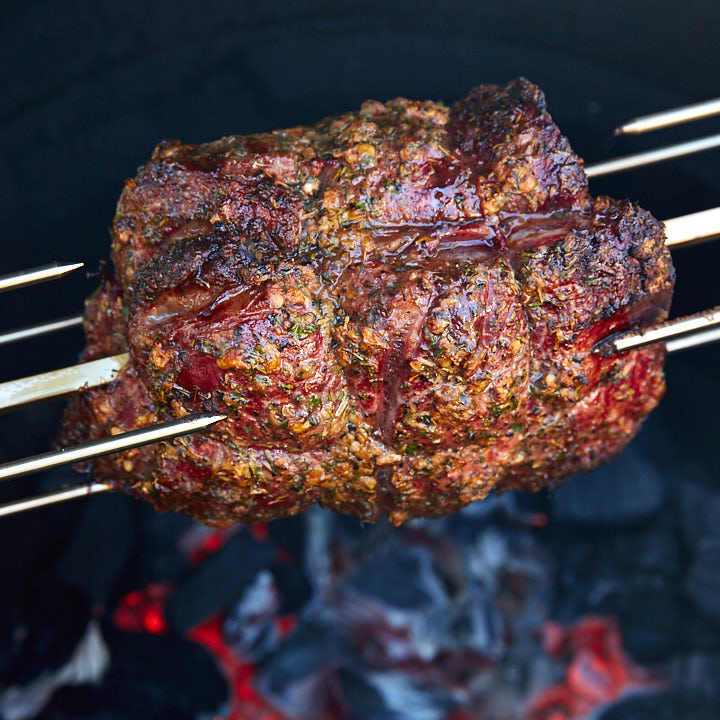 Rotisserie Top Round Roast With Garlic and Herbs - i FOOD Blogger