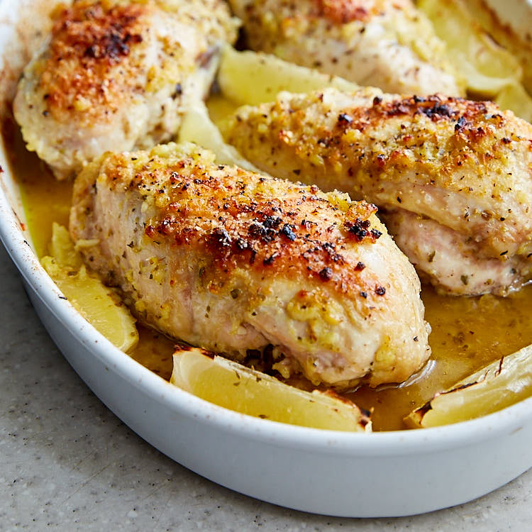 Baked Lemon Garlic Chicken - i FOOD Blogger