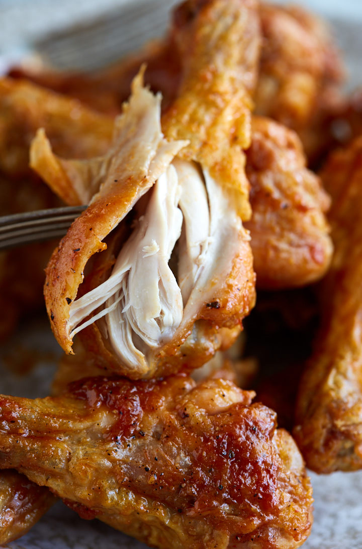 These Buffalo-Style Baked Chicken Drumsticks are chicken wing killers. Once you try them, you will forget about chicken wings. Extra crispy, just like deep-fried!