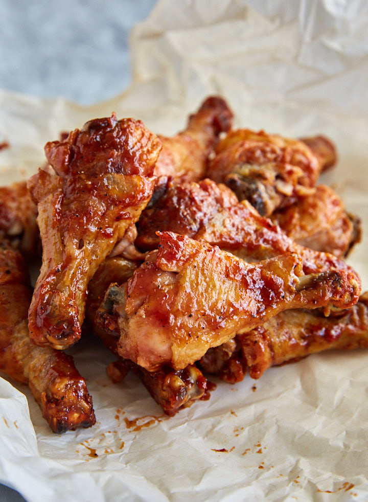 These Buffalo-Style Baked Chicken Drumsticks are chicken wing killers. Once you try them, you will forget about chicken wings. Extra crispy, just like deep-fried!