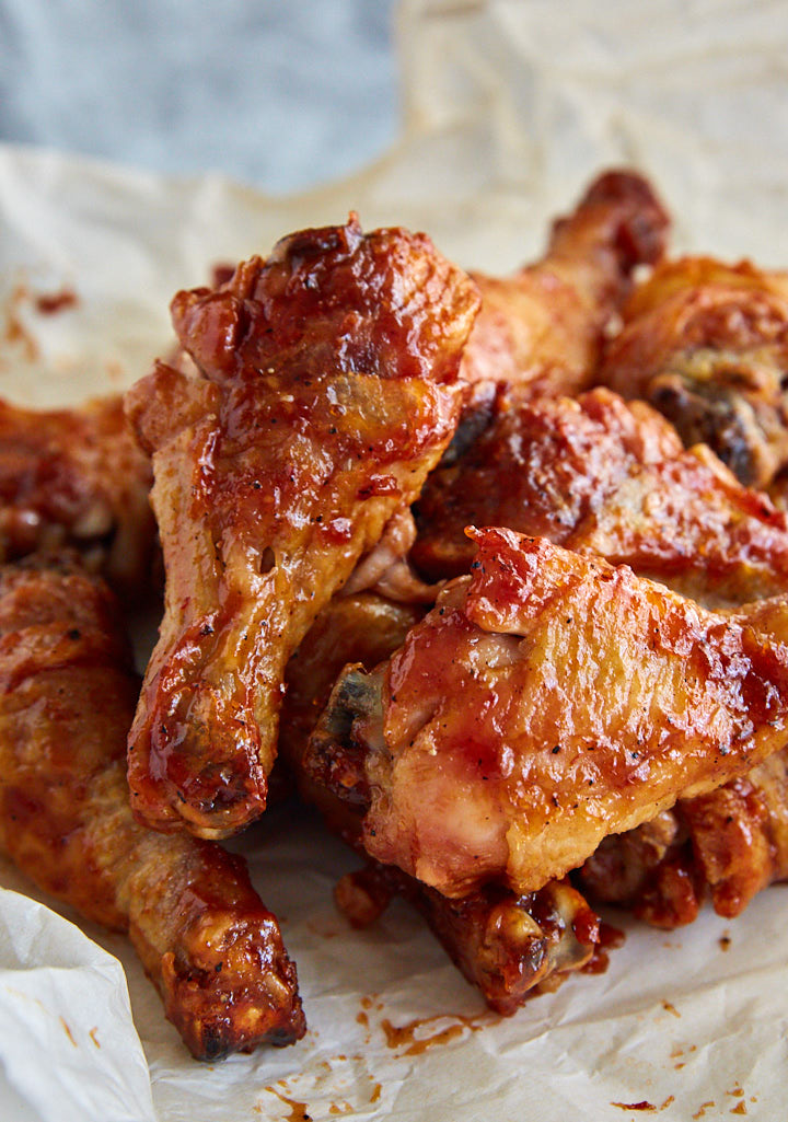 These Buffalo-Style Baked Chicken Drumsticks are chicken wing killers. Once you try them, you will forget about chicken wings. Extra crispy, just like deep-fried!