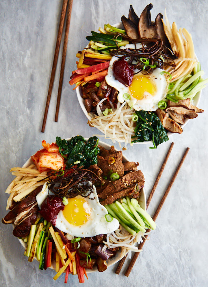 Korean Bibimbap (Mixed Rice) Recipe - i FOOD Blogger