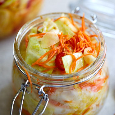 Healthy Pickled Cabbage Recipe | ifoodblogger.com
