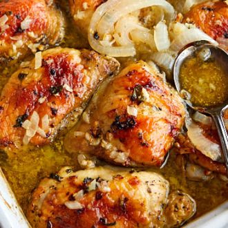 Baked Mojito Chicken Thighs | One of the best chicken thigh recipes ever