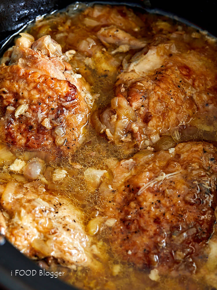 Slow Cooker Chicken - Finger Licking Good - Simple Ingredients and Complex Flavors and Taste | ifoodblogger.com