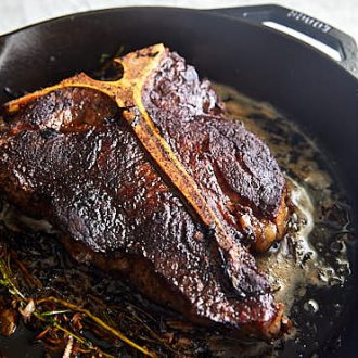 Butter-Basted Porterhouse Steak Recipe - i FOOD Blogger