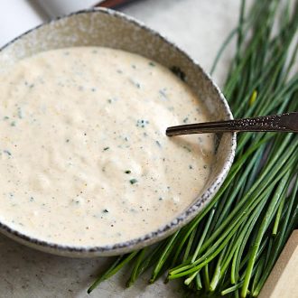 The best and the only ranch dressing recipe you will ever need. | ifoodblogger.com