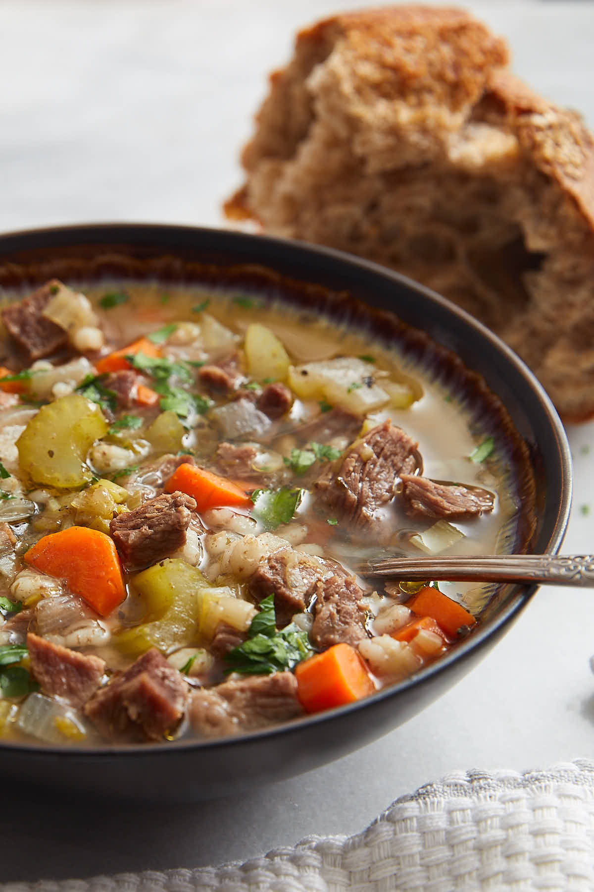 Vegetable Beef Soup (with Barley) i FOOD Blogger