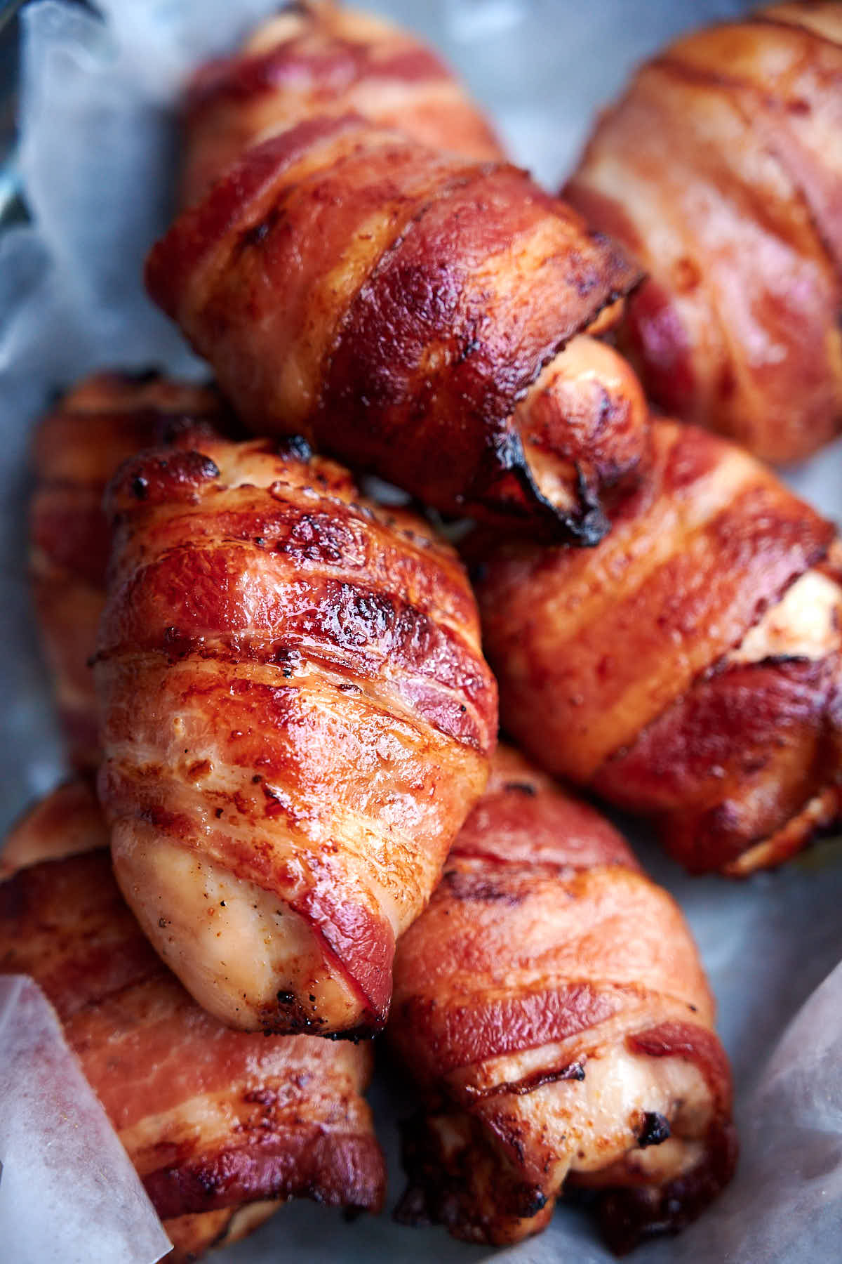 Bacon Wrapped Chicken Thighs I FOOD Blogger