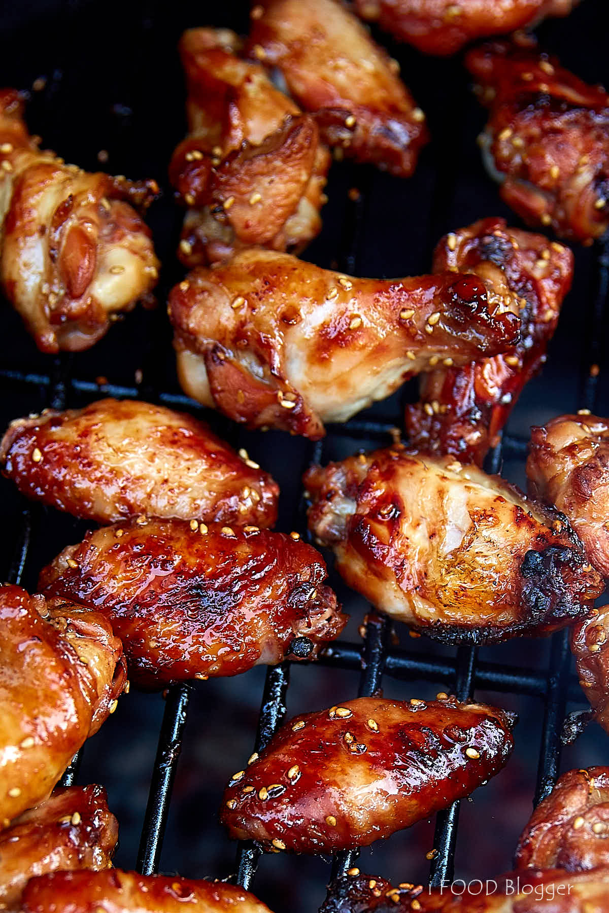 Grilled Chicken Wings (Korean Inspired) - i FOOD Blogger