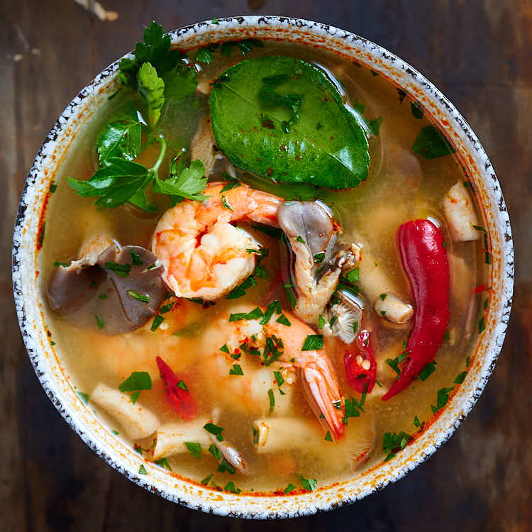 Tom Yum Soup  Tom Yum Goong  - 90